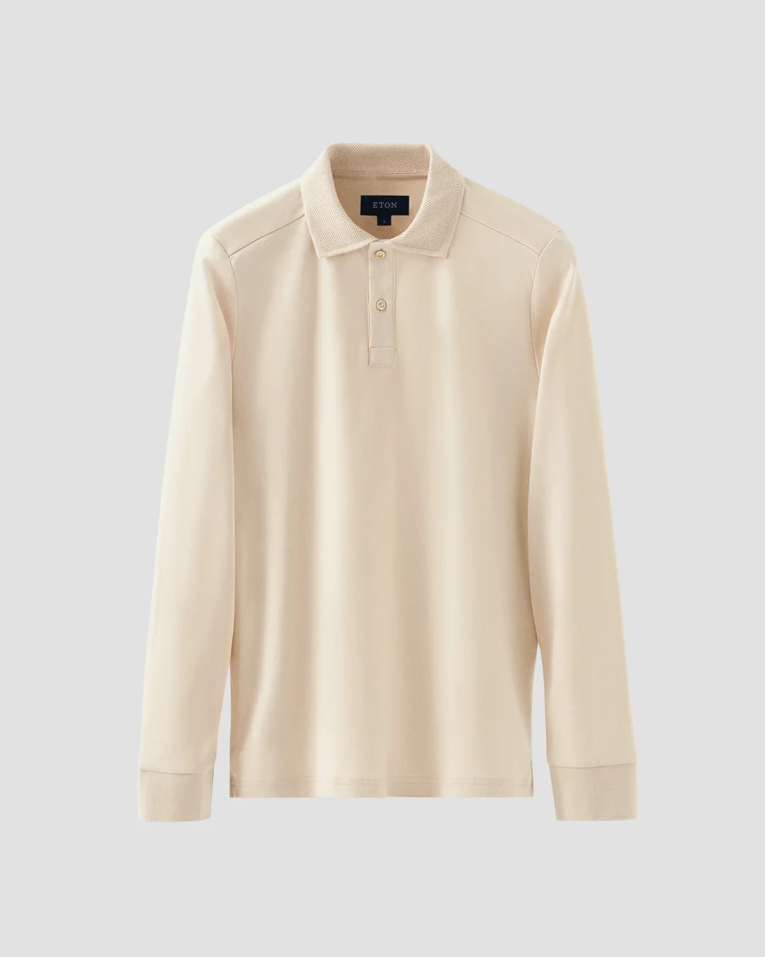 ETON | Polo en interlock - Blanc cassé