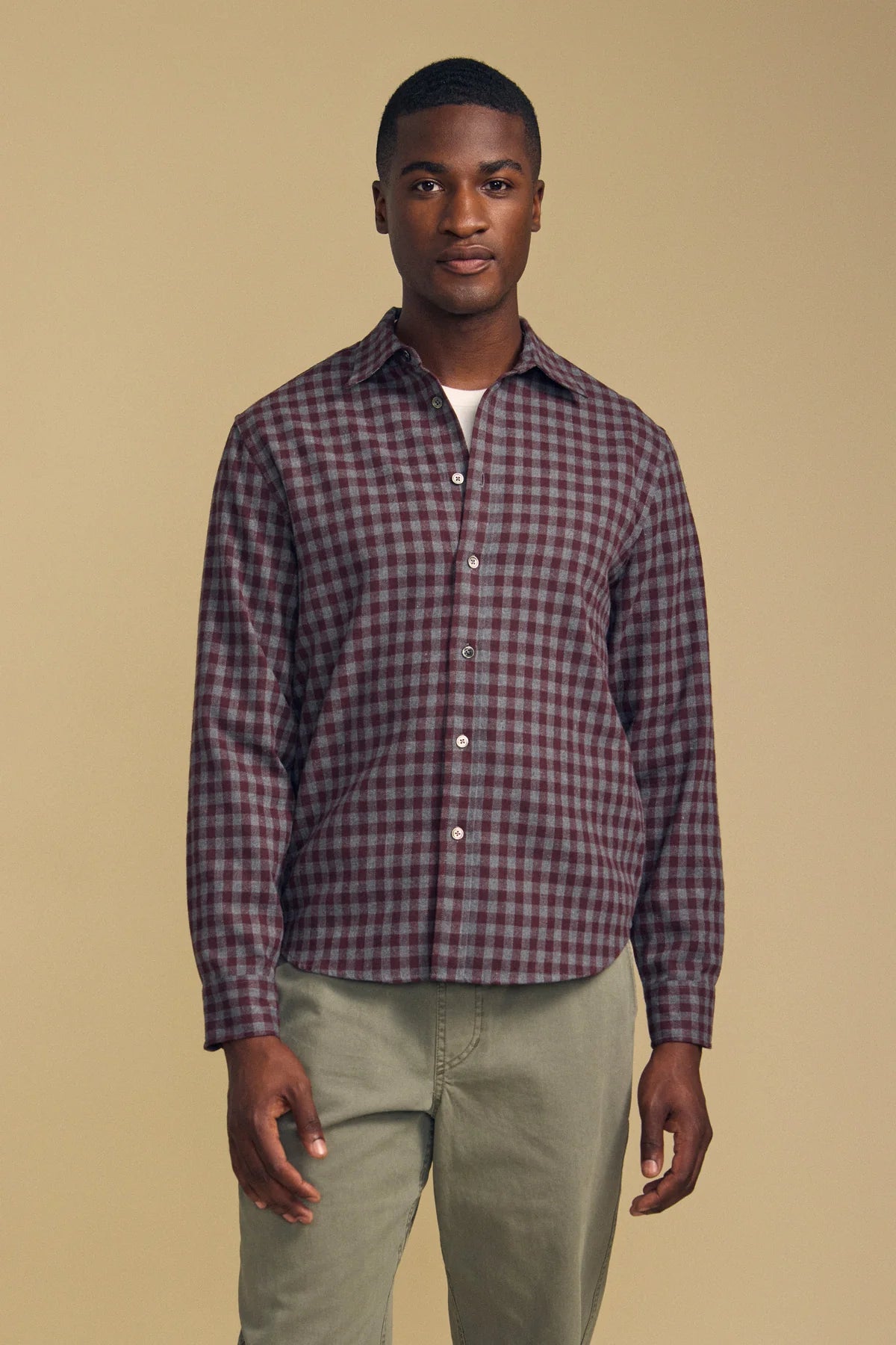 Velvet | Chemise à manches longues "Danny" - Marron