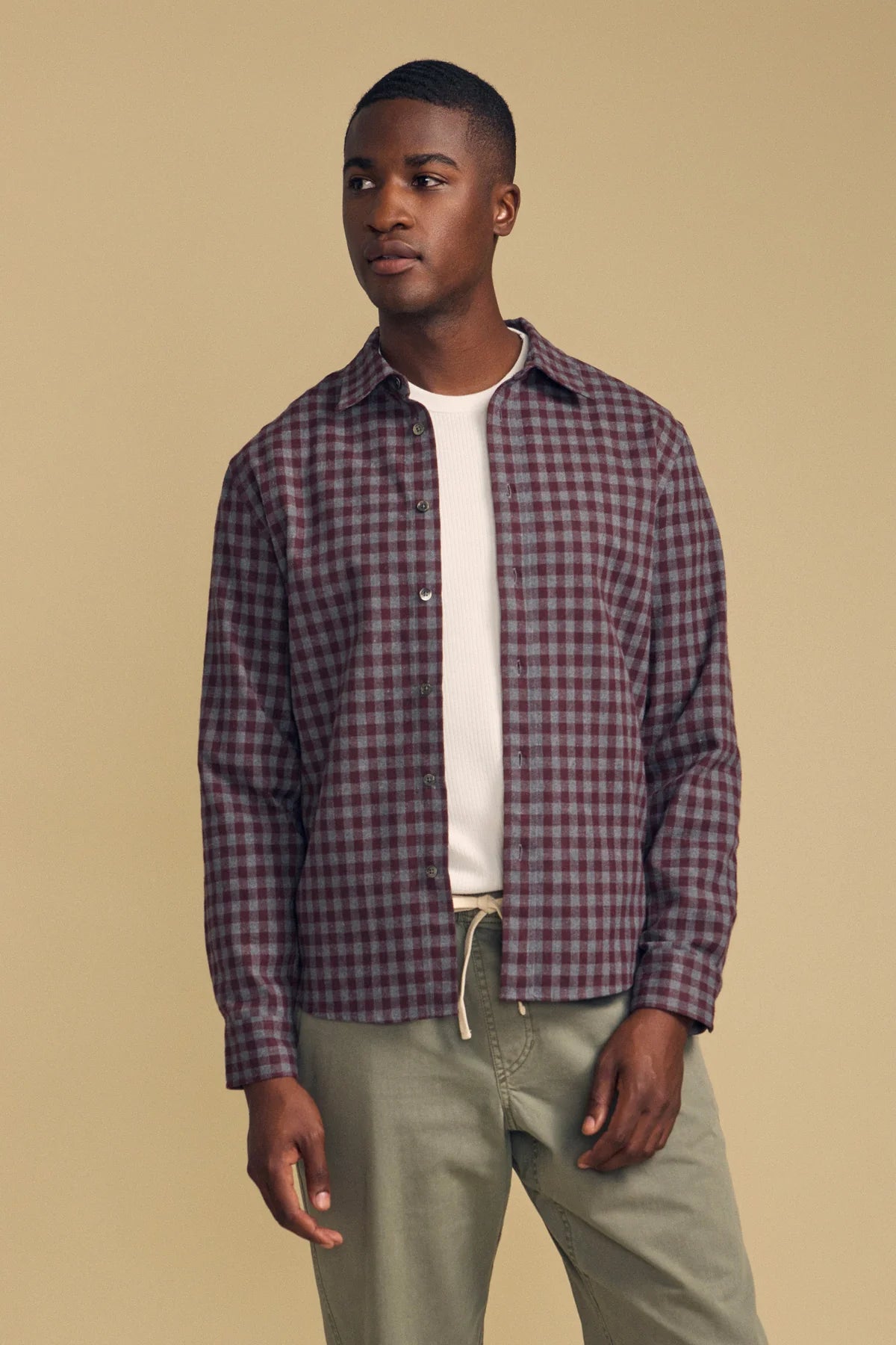 Velvet | Chemise à manches longues "Danny" - Marron