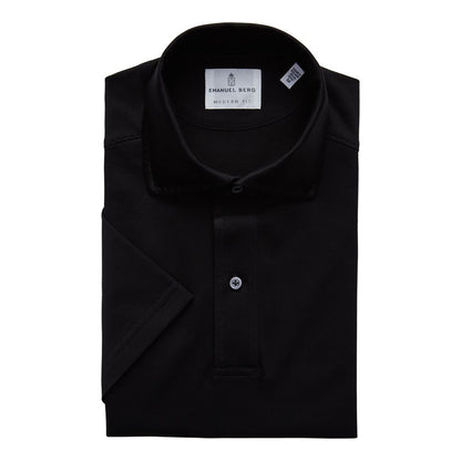 Emanuel Berg | Polo ''Pablo'' en jersey - Black