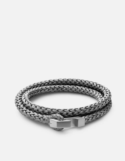 Miansai Ipsum Rope Bracelet, grey