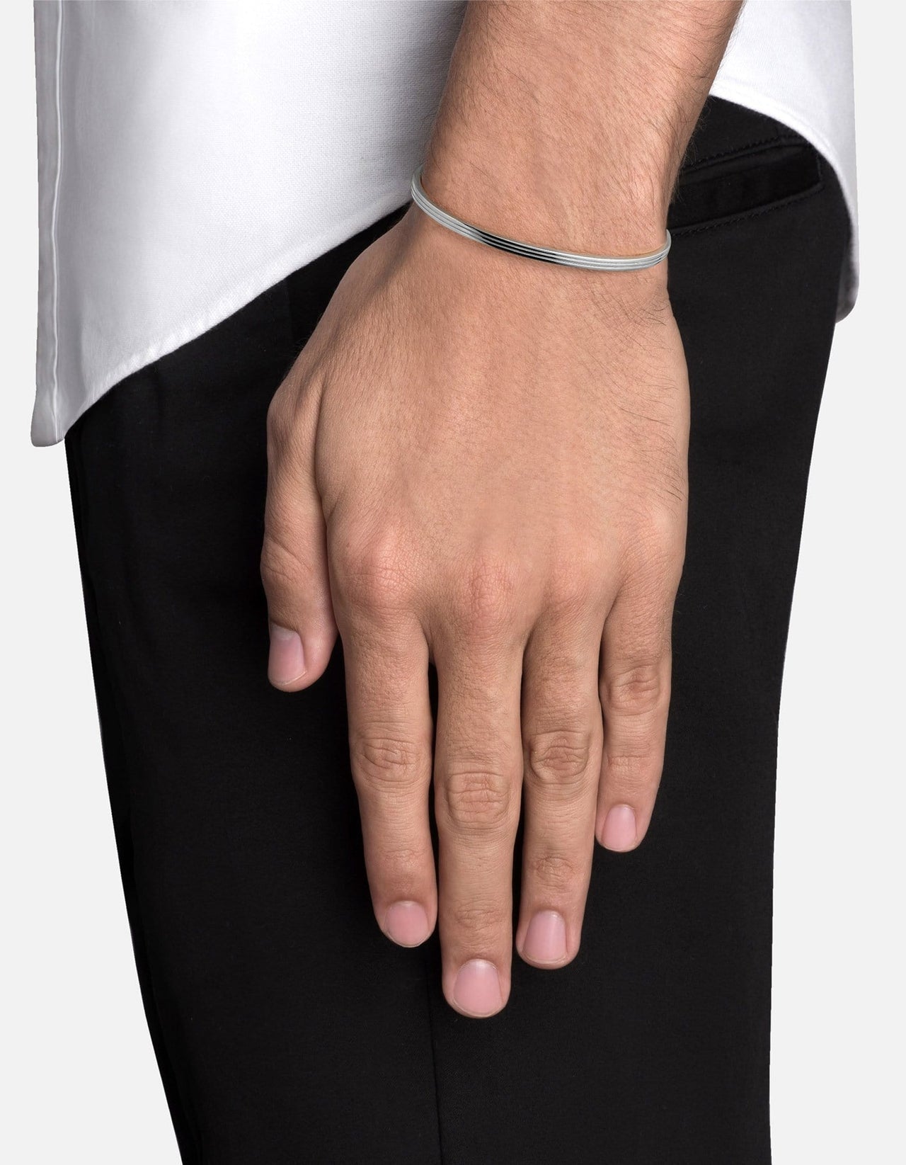 Miansai - Bracelet Stag Cuff, argent sterling