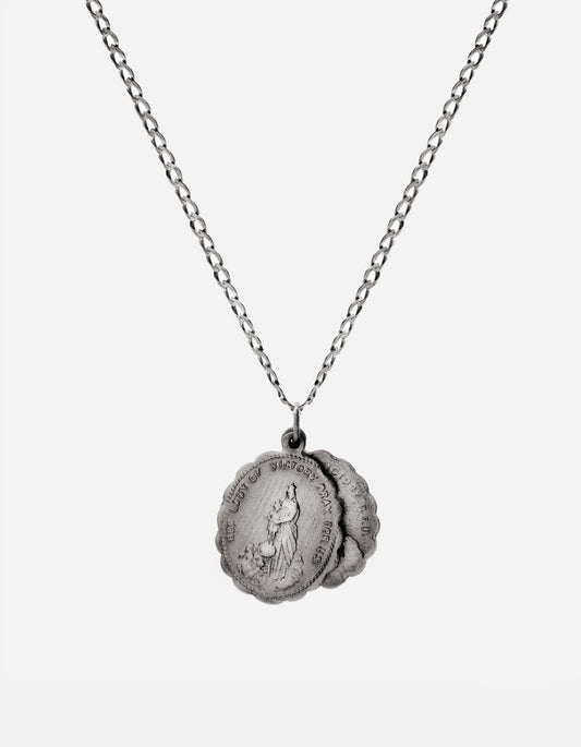 Miansai Mini Saints Pendant Necklace, sterling silver