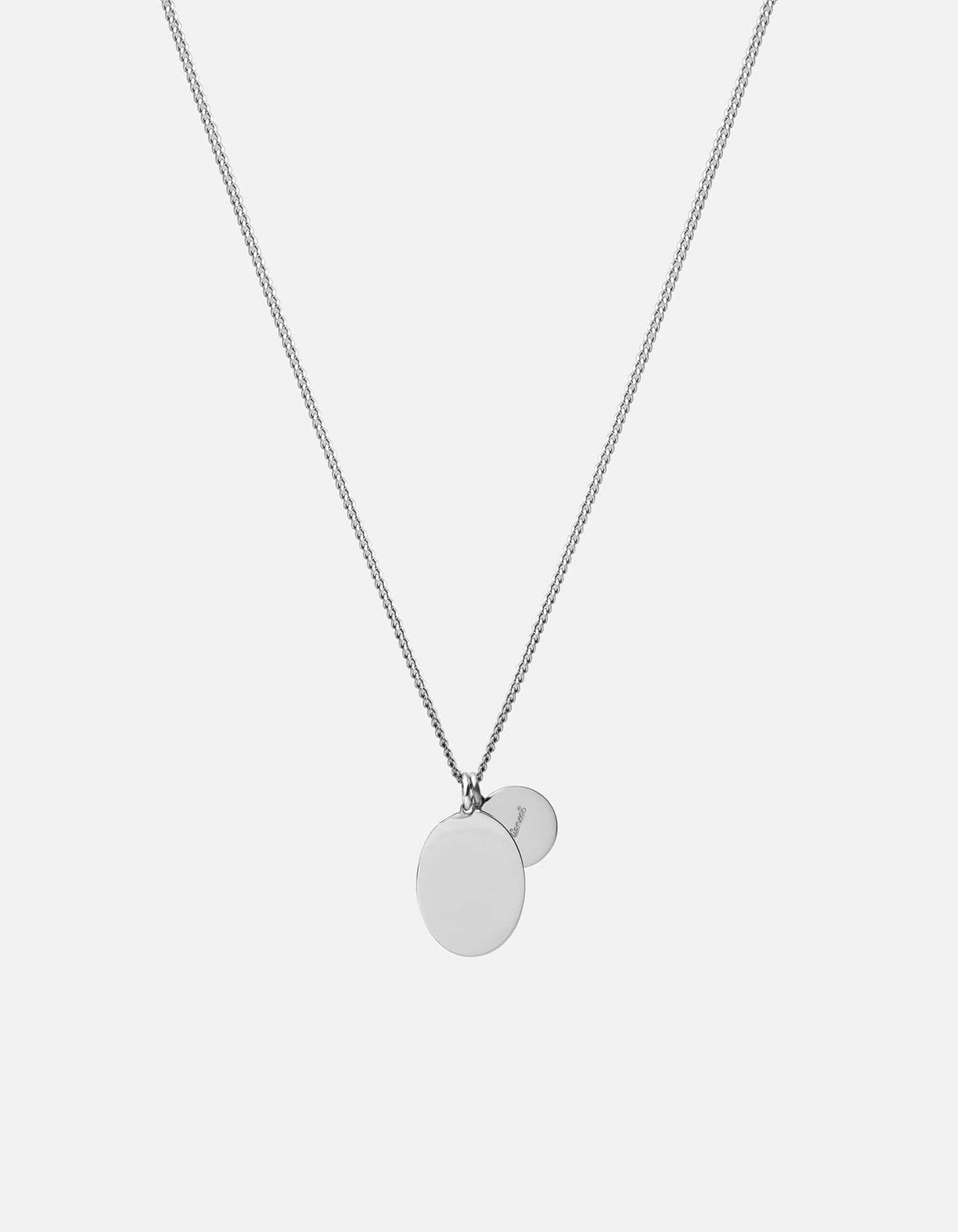 Miansai - Mini Dove Pendant Necklace, Sterling Silver / Blue Enamel