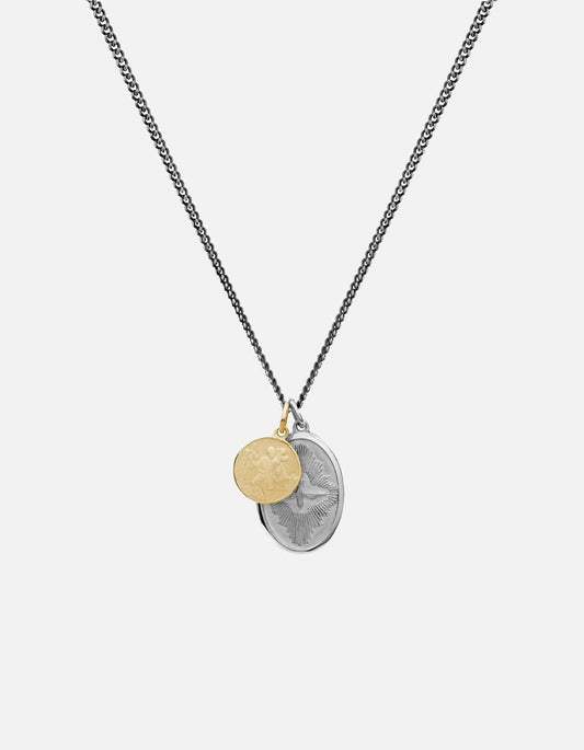 Miansai - Mini-Dove Necklace, Sterling Silver/ Gold