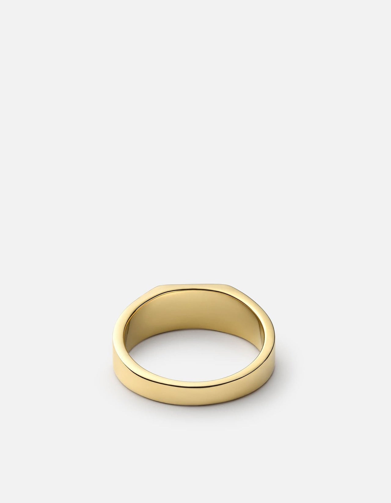 Miansai - Geo Signet ring, gold and diamond