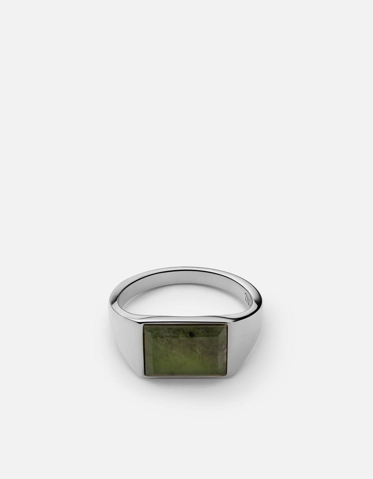 Miansai - Bague Lennox en jaspe, argent sterling