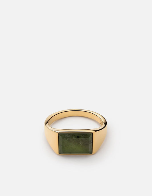 Miansai - Ring Lennox Gold 14k/ Green Jasper