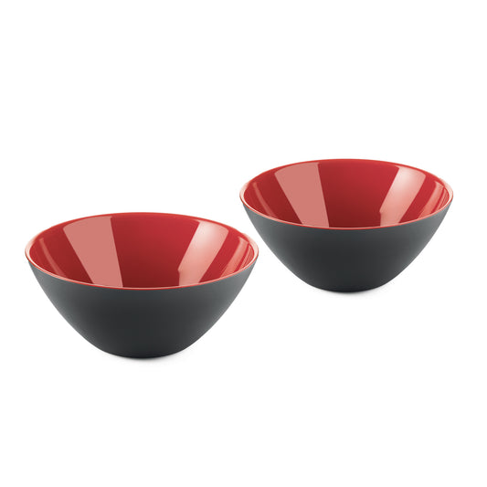 GUZZINI | Ensemble de 2 bols - MY FUSION - Noir / Rouge