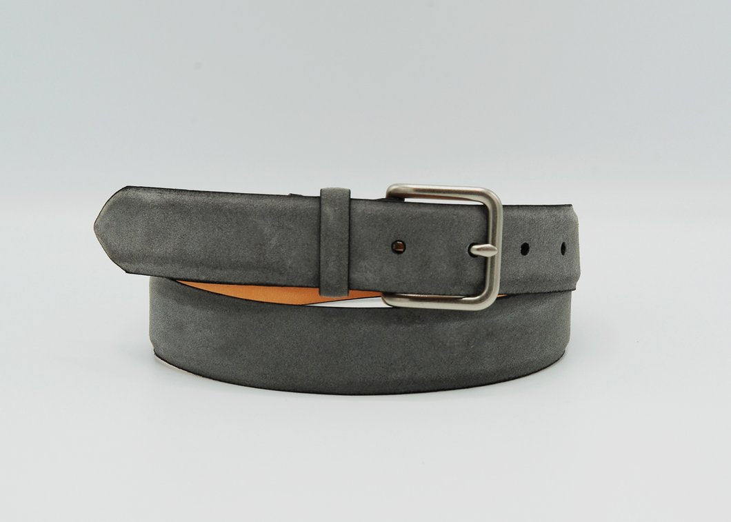 Sfalci - Ceinture en suede 32mm - gris