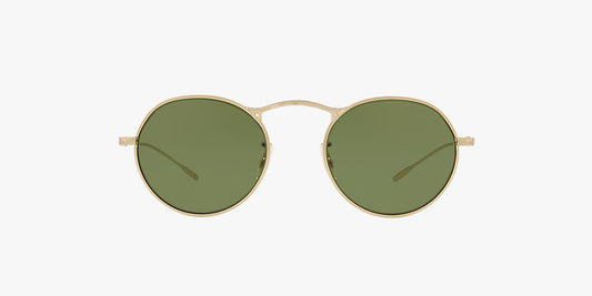 Oliver Peoples M-4 30th in Antique Gold + Green Lens