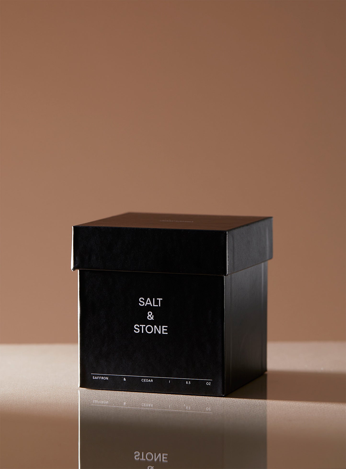 Salt &amp; Stone - The saffron and cedar scented candle