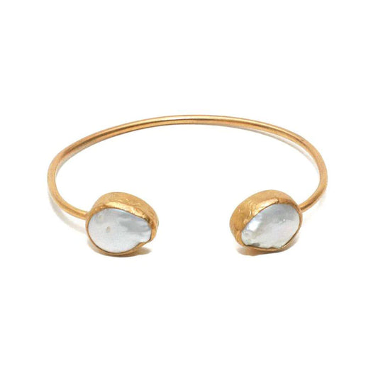 RM Kandy - Bracelet with pearls - 21K Gold Plated