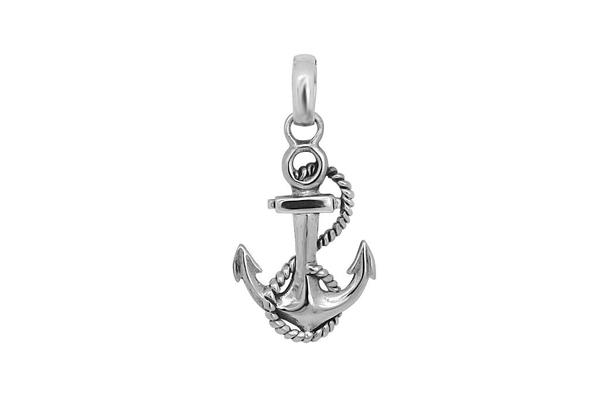 Kemmi Silver Anchor Pendant