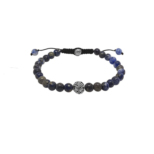Kemmi Bracelet - Bracelet de perles de Lapis bleu