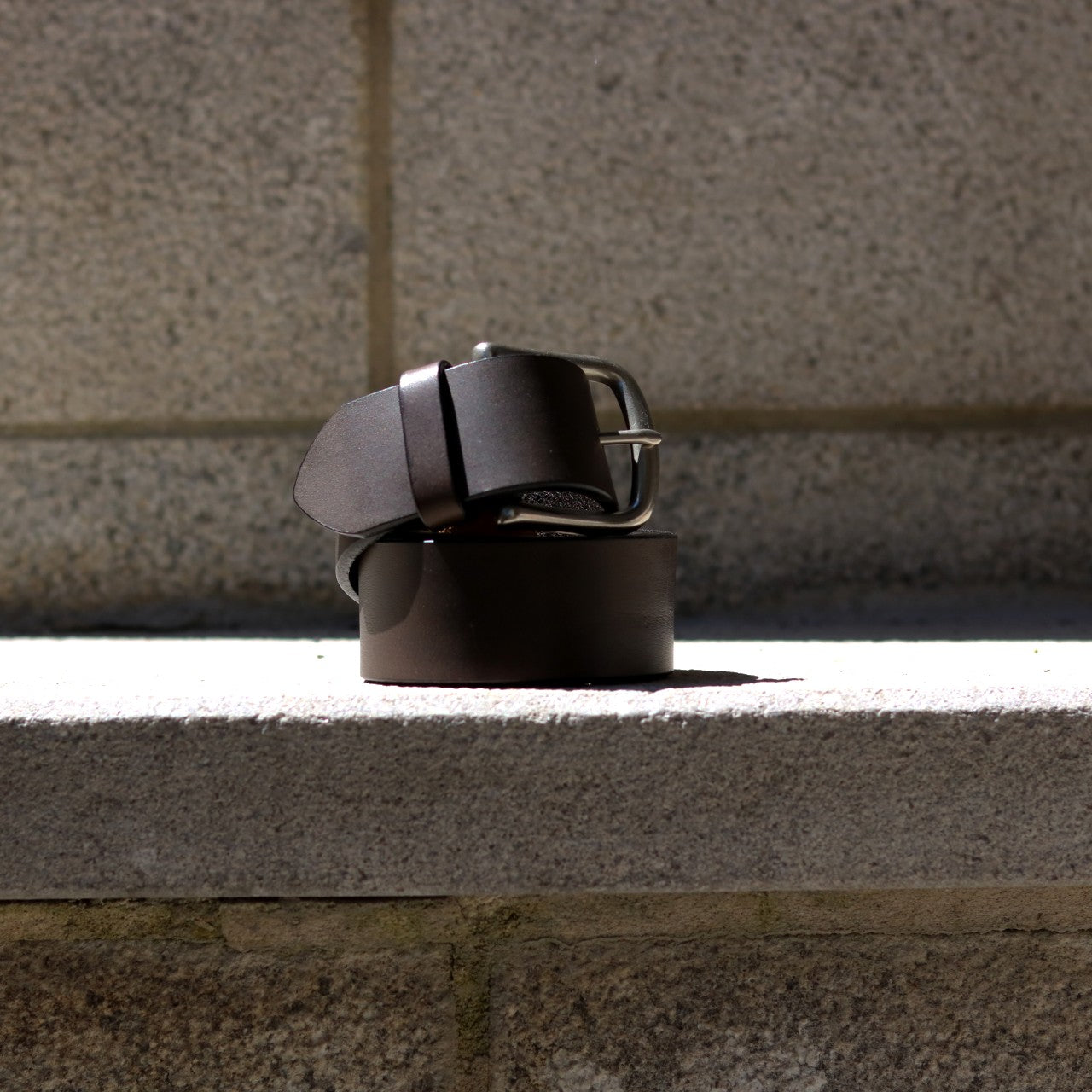 Sfalci - Dark Brown Leather Belt - Thick Version