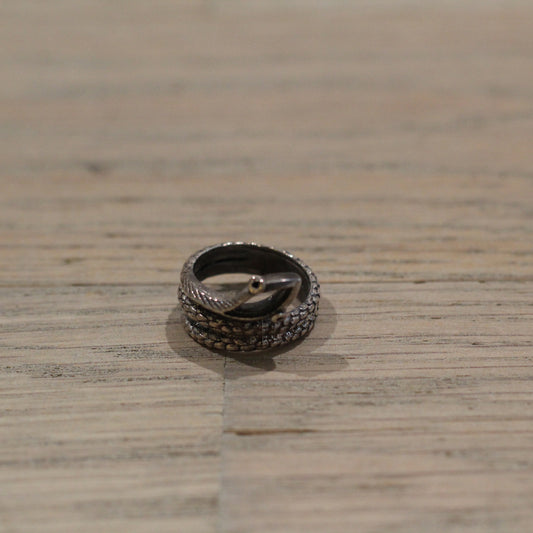 Bloodstone - Small Snake Ring
