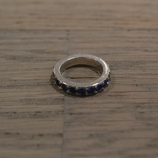 Bloodstone - Blue Crystal Women's Ring