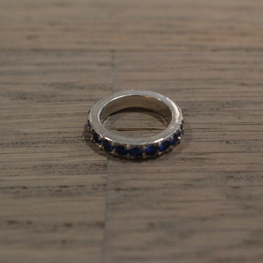 Bloodstone - Bague pour femmes en cristal bleu