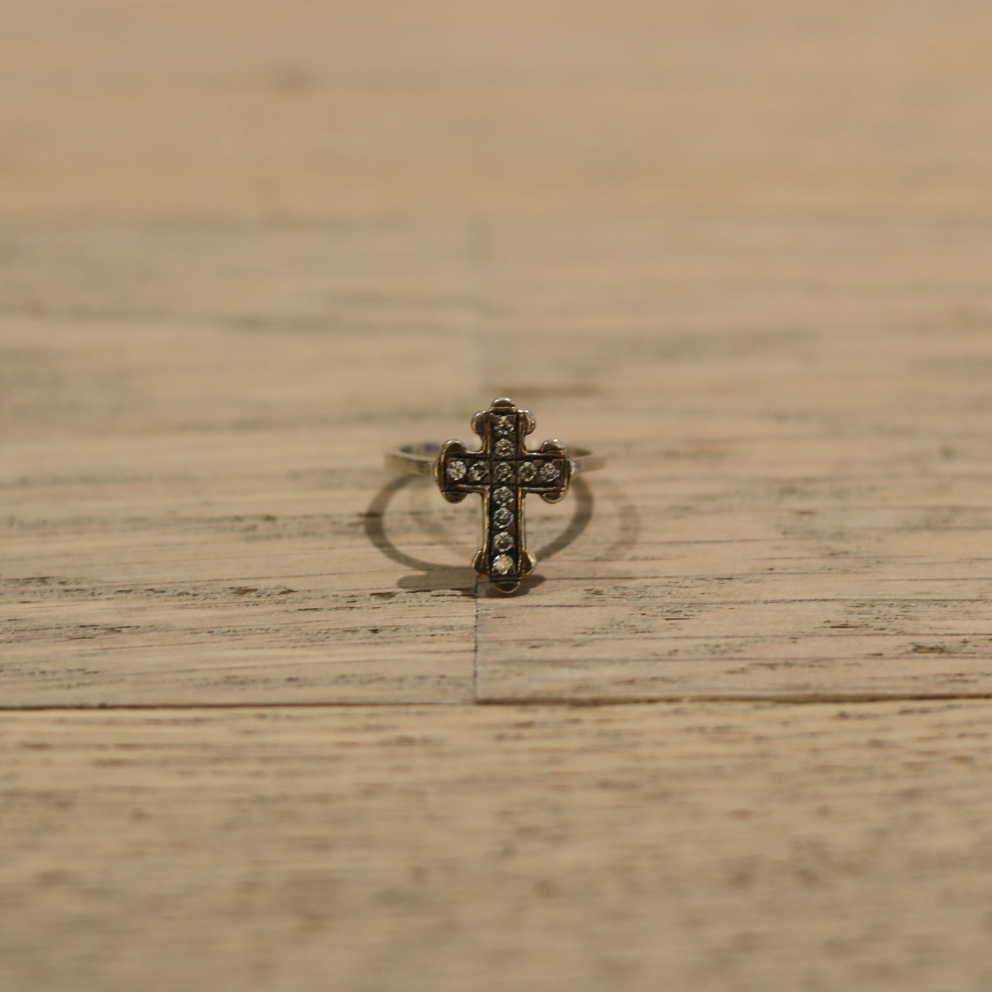 Bloodstone - Bague Petite Croix