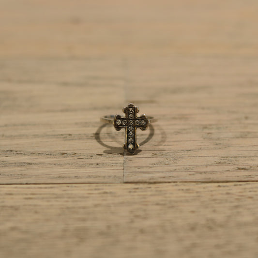 Bloodstone - Bague Petite Croix