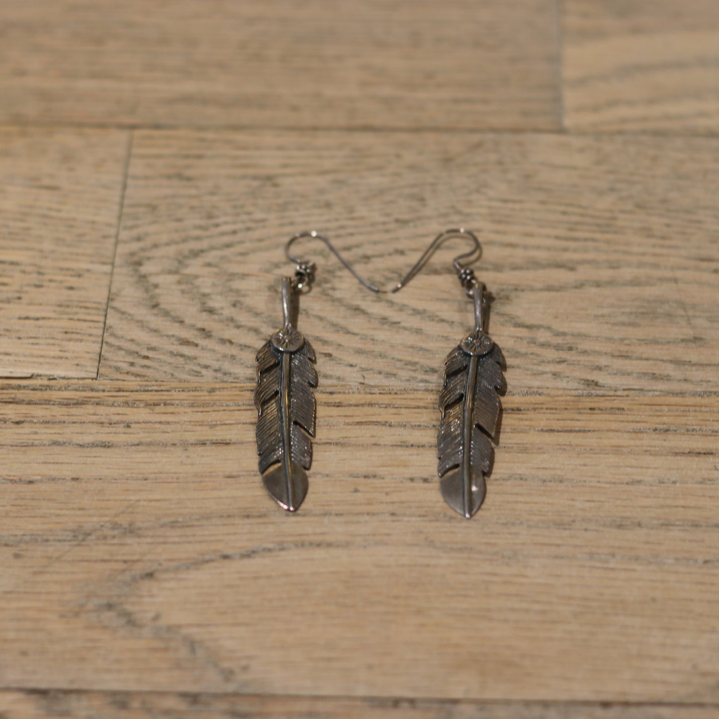 Bloodstone Jewels - Large Feather Earrings for Women