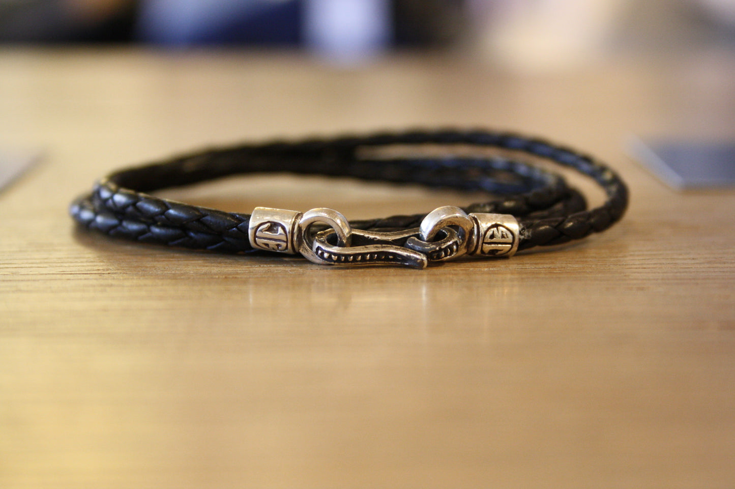 Blood Stone Jewels Triple Bracelet in Black