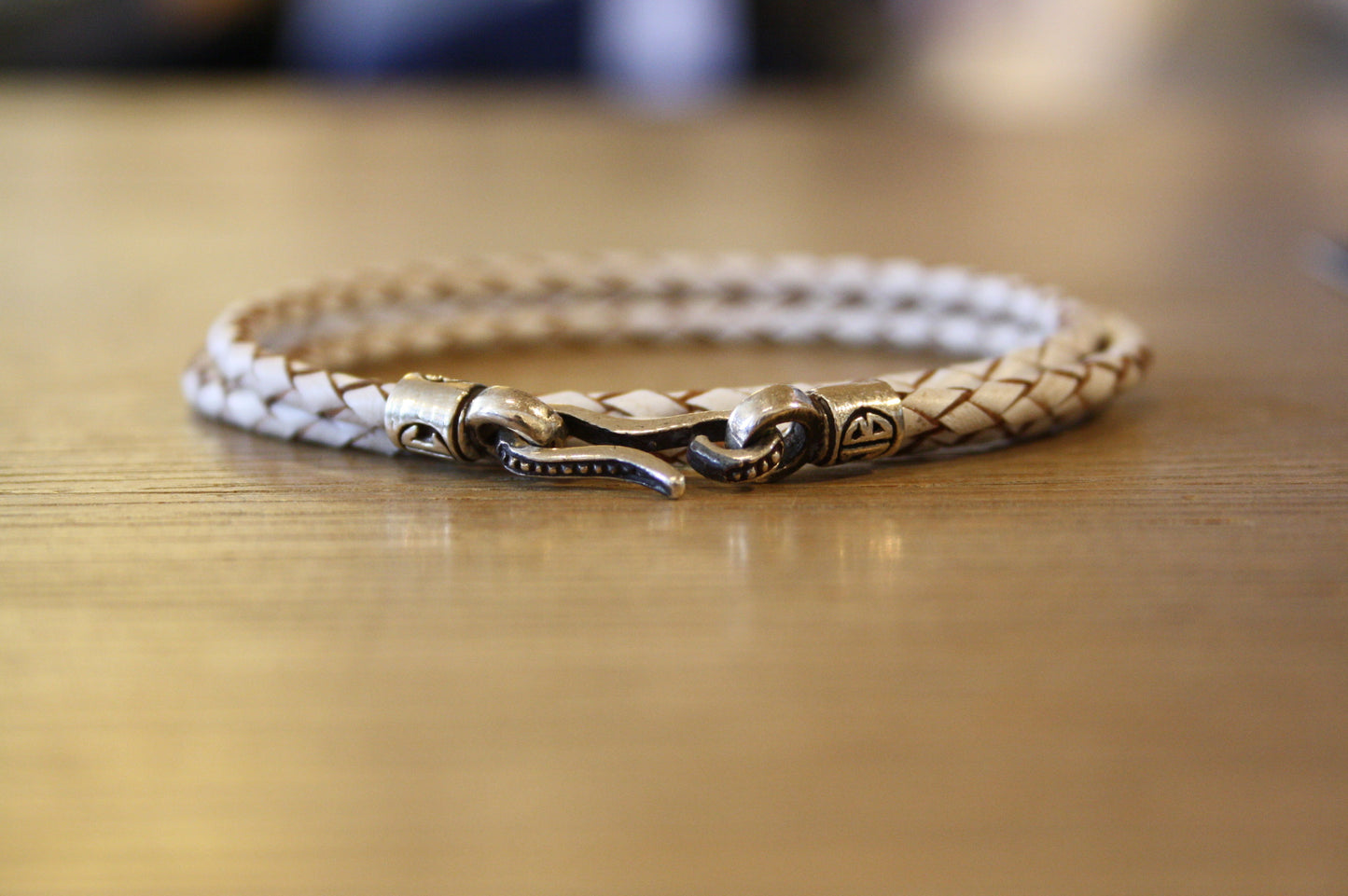 Bloodstone Jewels | Bracelet Triple en blanc délavé