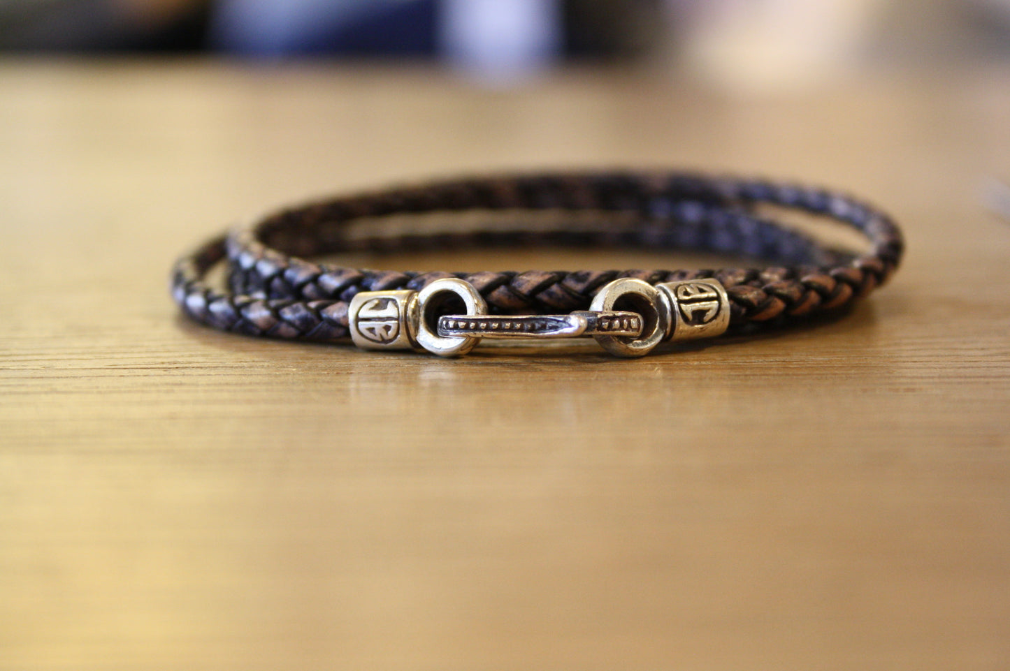 Blood Stone Jewels Triple Bracelet in Washed Purple