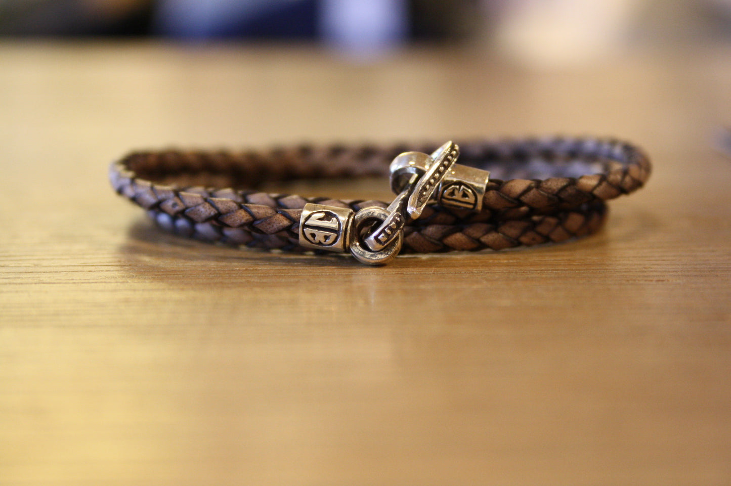 Blood Stone Jewels Triple Bracelet in Washed Tan