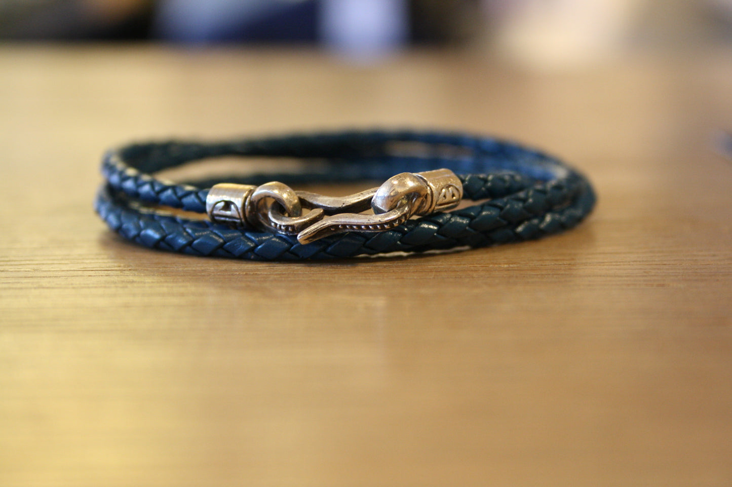 Blood Stone Jewels triple bracelet in blue