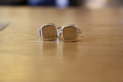 Blood Stone Jewels 925 Silver Cufflinks