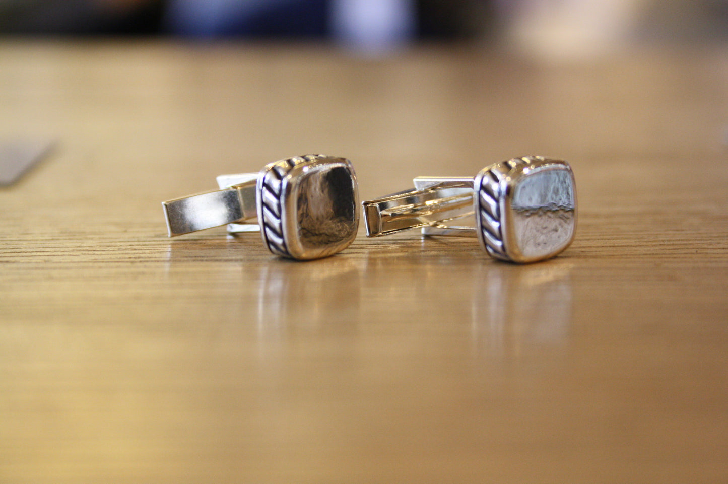 Blood Stone Jewels 925 Silver Cufflinks