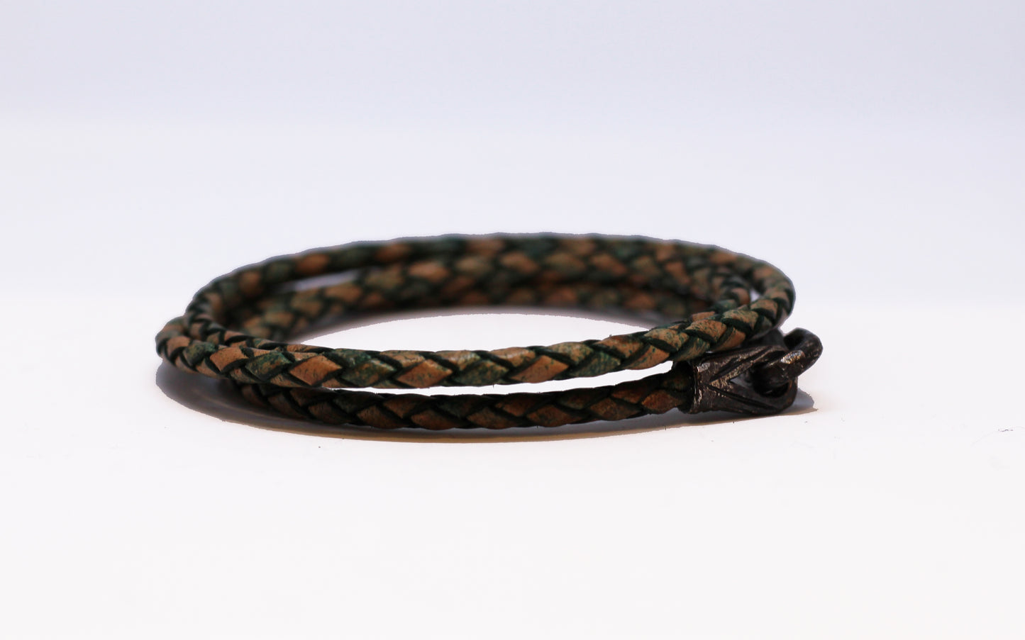 Bloodstone Jewels - Bracelet en cuir pour femme avec breloque en argent 925