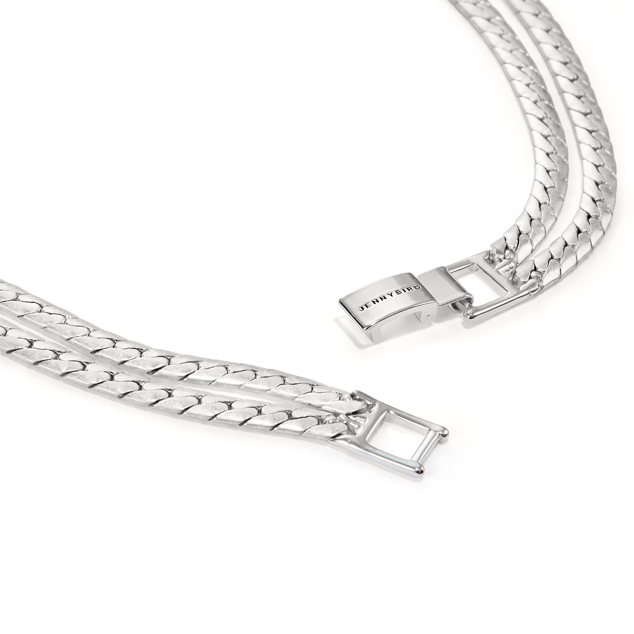 Jenny Bird - "Priya Double Strand" Necklace - Silver