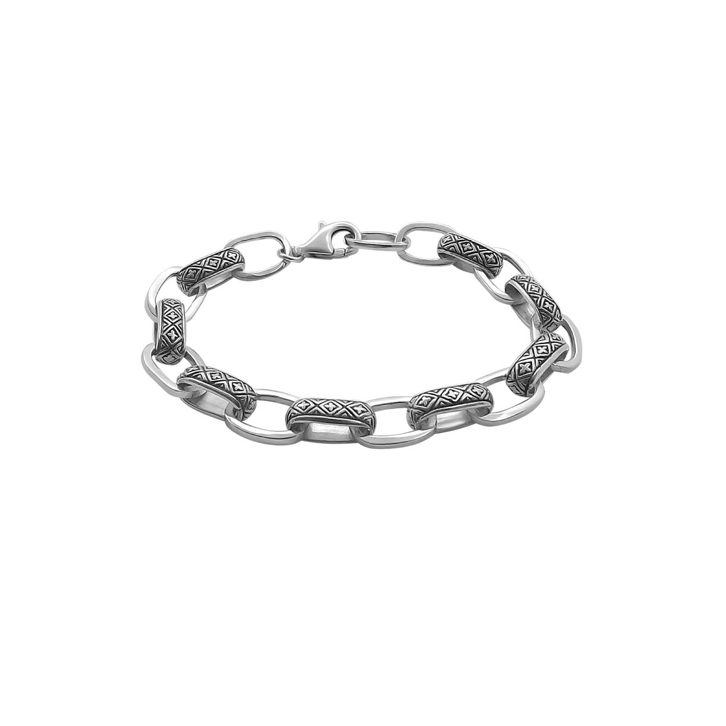 Kemmi |  Bracelet en chaîne à maillons argentés