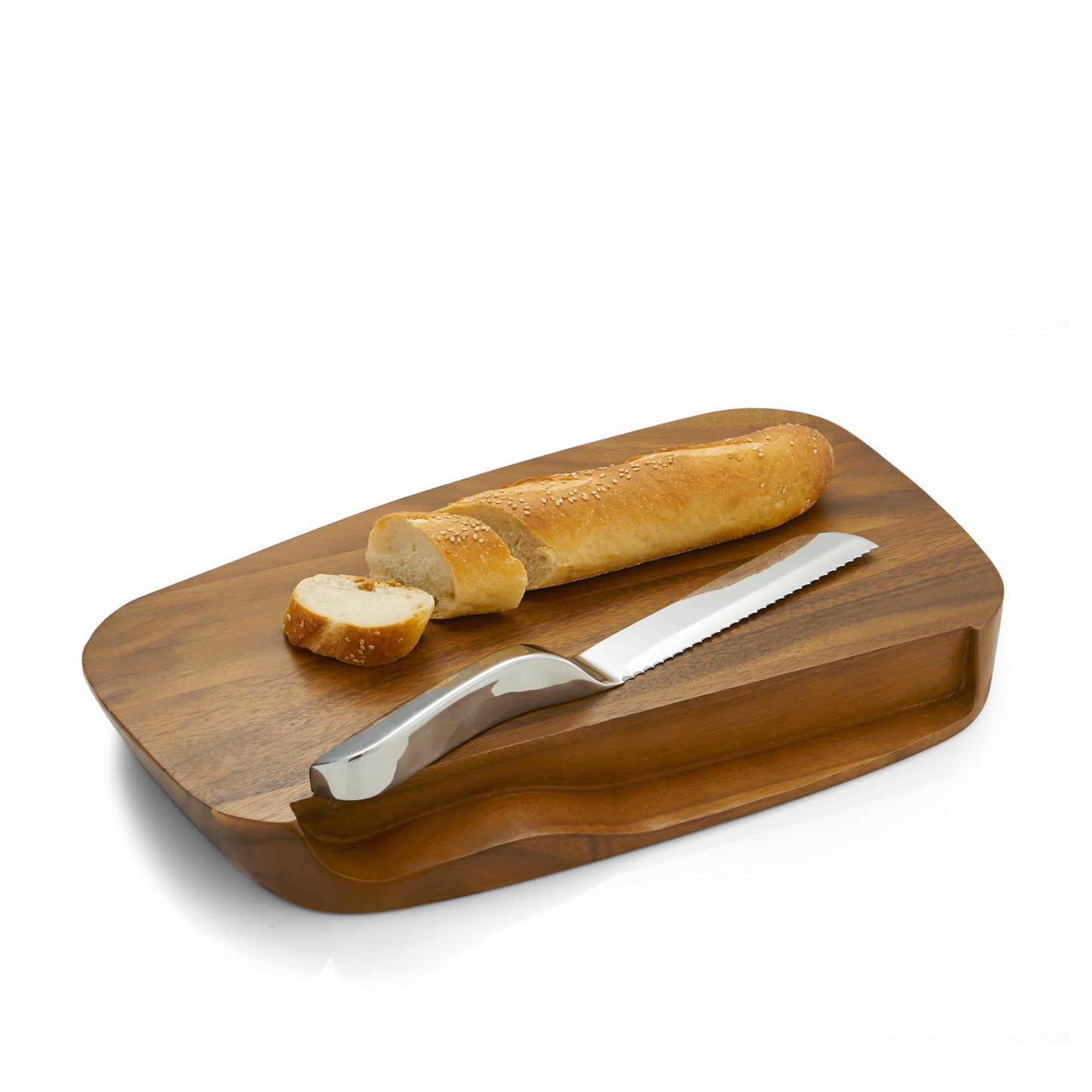 Nambé - Blend Breadboard with Knife, 17.5"
