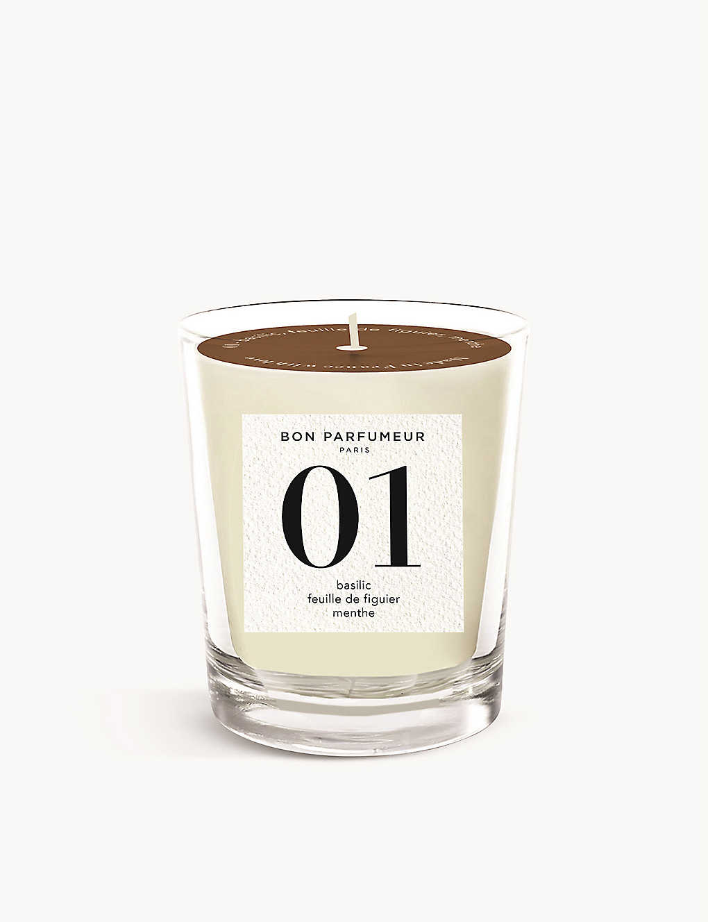 Bon Parfumeur - Bougie 01 : basilic, feuilles de figuier, menthe