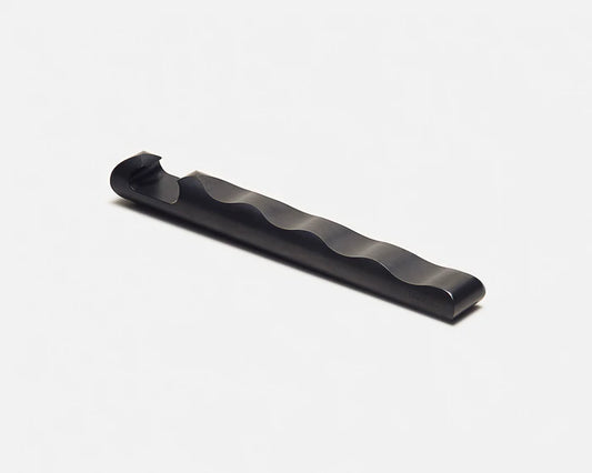 Steel bottle opener with black PVD finish