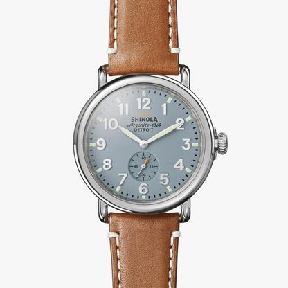 Shinola - Montre THE RUNWELL 41mm en bleu ardoise