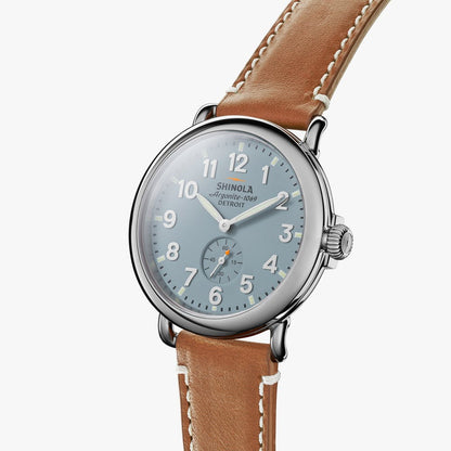 Shinola - Montre THE RUNWELL 41mm en bleu ardoise