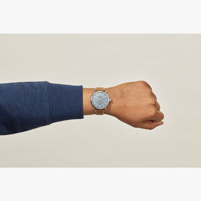 Shinola - Montre THE RUNWELL 41mm en bleu ardoise