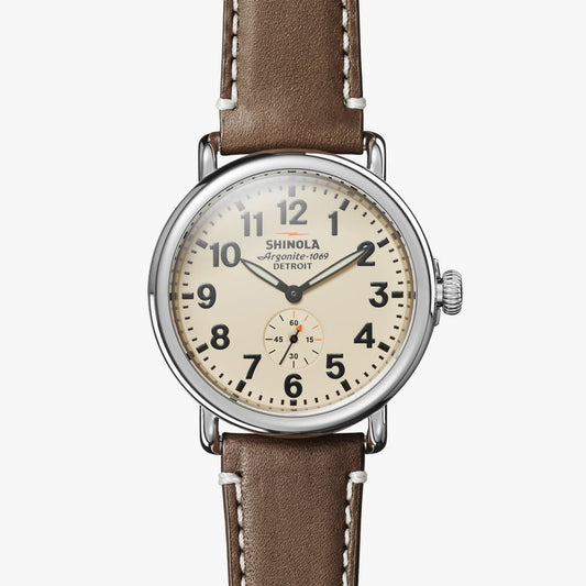 Shinola - THE RUNWELL 47mm watch - Cream dial