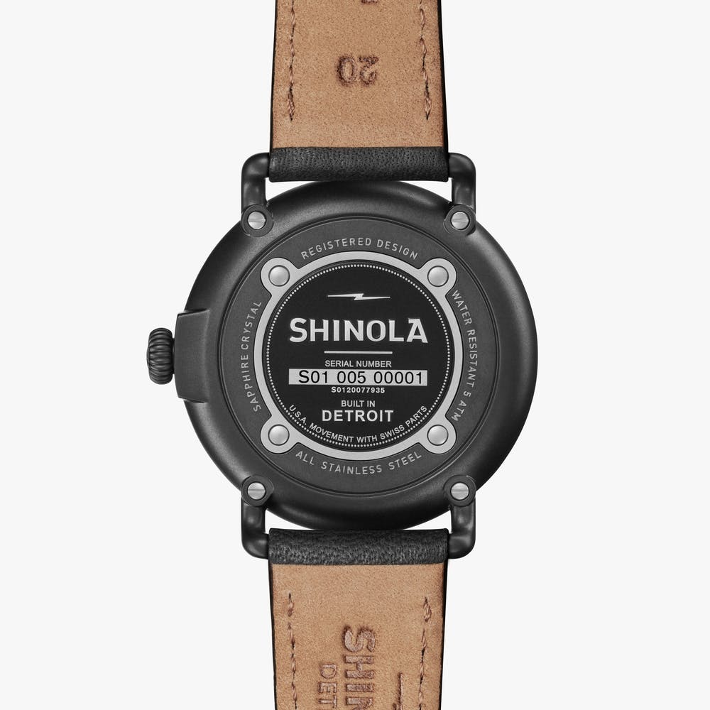 Shinola watch THE RUNWELL 41mm in Gunmetal