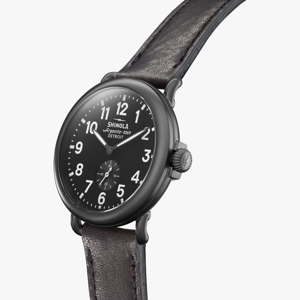 Shinola watch THE RUNWELL 41mm in Gunmetal