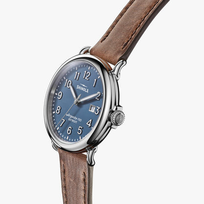Shinola watch THE RUNWELL 41mm in light Blue