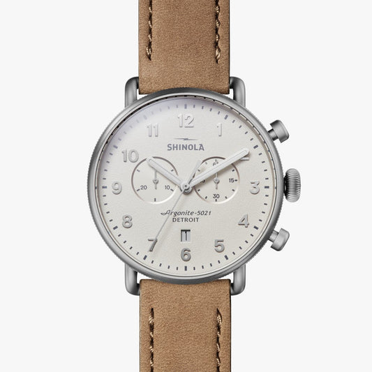 Shinola watch THE CANFIELD CHRONO 43MM in IVORY