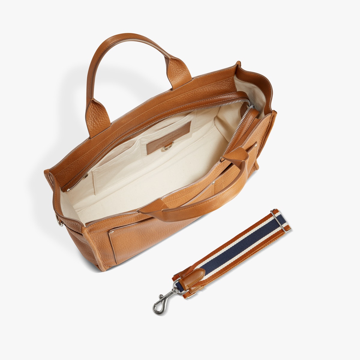 Shinola - "Brief Zip" handbag - Tan