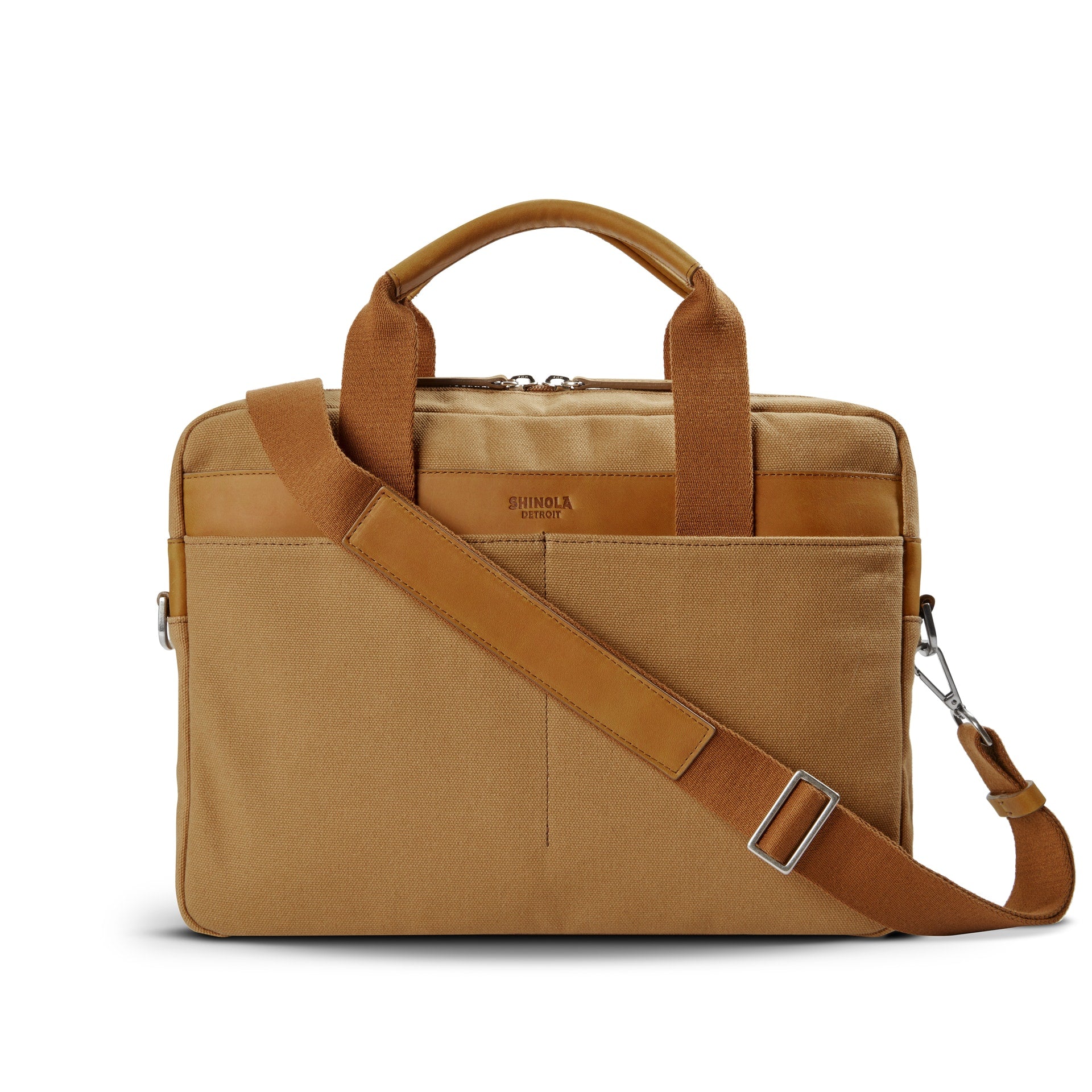 Shinola navigator leather best sale messenger bag