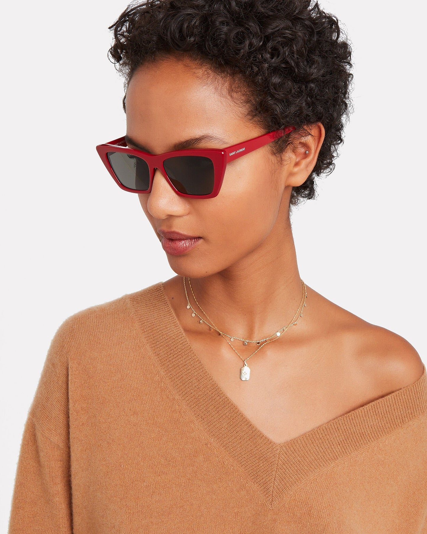 Saint Laurent Lunettes de soleil - SL 276 Mica - Rouge